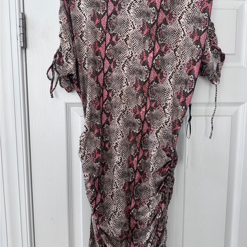 W by Worth Rose Hemp Patterned Dress